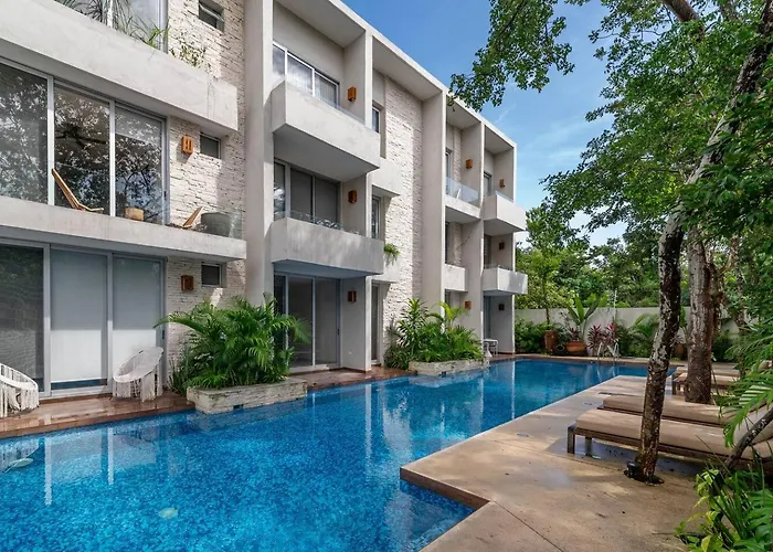 Hébergement de vacances Lux 2br With Jungle Views, Pool, Gym At Nhoa Tulum