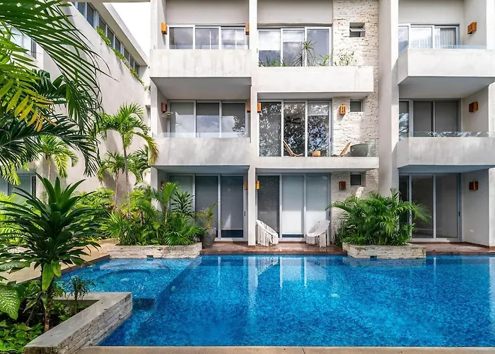 Lux 2br With Jungle Views, Pool, Gym At Nhoa Hébergement de vacances