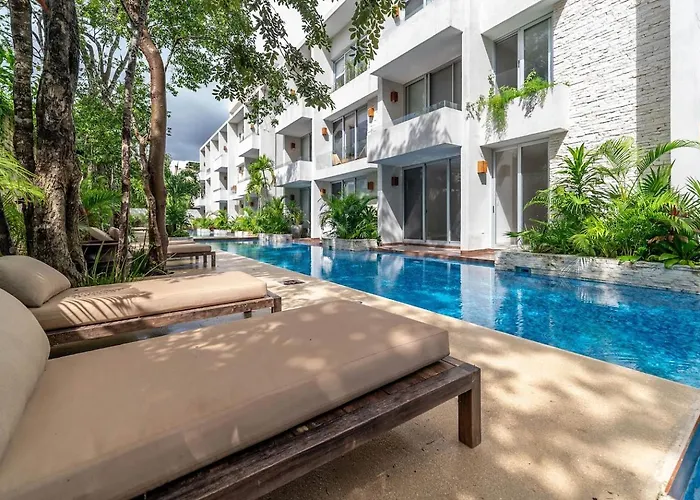 Lux 2br With Jungle Views, Pool, Gym At Nhoa Hébergement de vacances Tulum